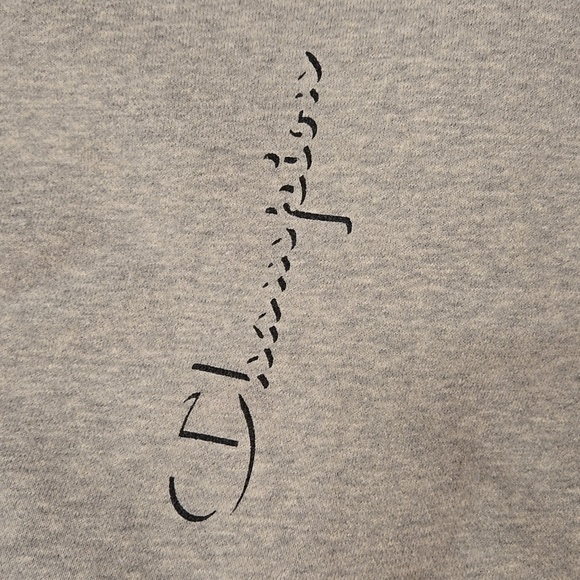 Champion Light Gray Joggers with Logo Men's LARGE - Picture 6 of 12